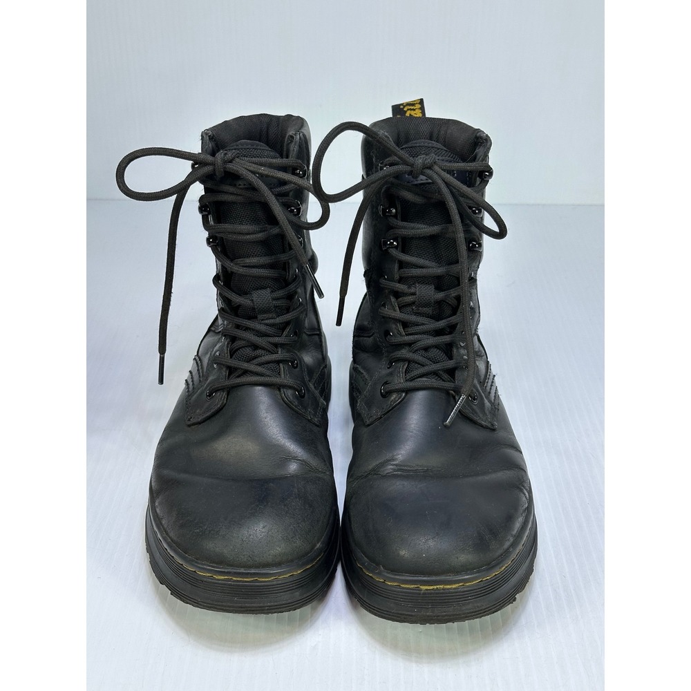 Dr. Martens Iowa WP Black Leather Waterproof Utility Boots Mens 7 US 6 UK